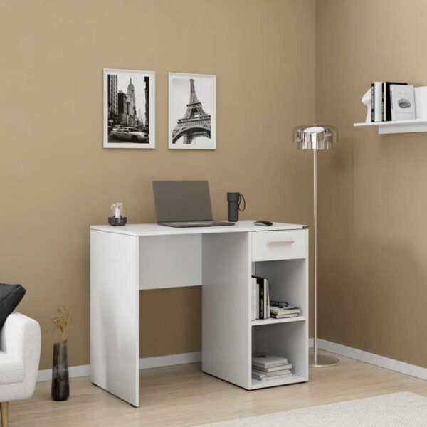 Γραφείο εργασίας Concept Pc Megapap από μελαμίνη σε χρώμα λευκό 90x52x75εκ. - Image 2