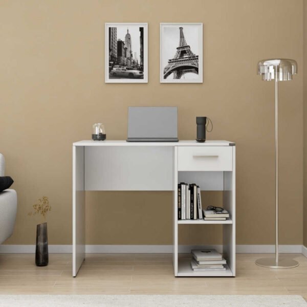 Γραφείο εργασίας Concept Pc Megapap από μελαμίνη σε χρώμα λευκό 90x52x75εκ. - Image 3