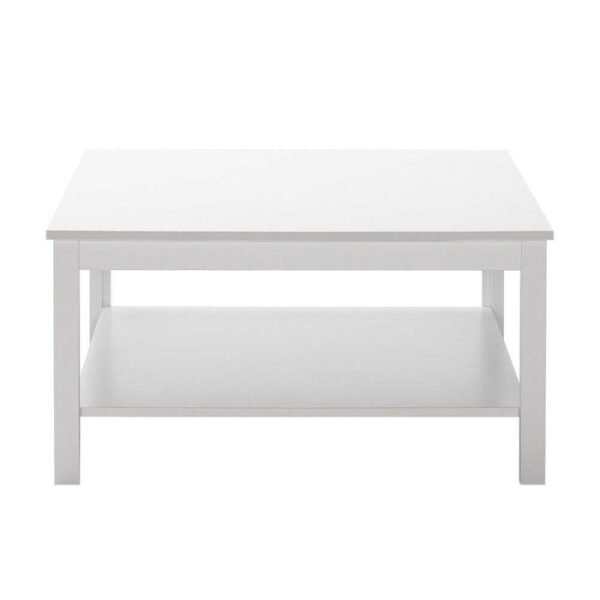 Τραπεζάκι σαλονιού Rustic Megapap χρώμα λευκό 80x80x40εκ. - Image 3