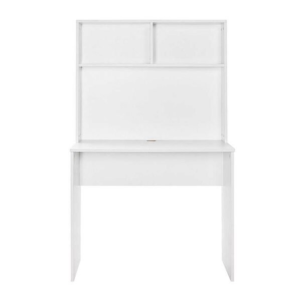Γραφείο εργασίας Trendline Megapap χρώμα λευκό 90x52x148εκ. - Image 3