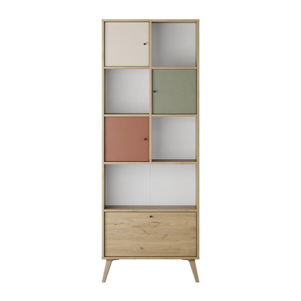 Βιβλιοθήκη Terra Megapap χρώμα florida oak 67x30x181εκ. - Image 4