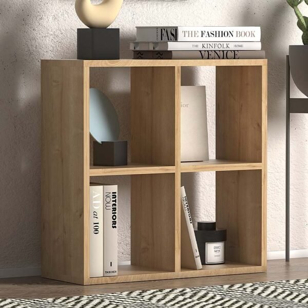 Βιβλιοθήκη Cube Megapap από μελαμίνη χρώμα pine oak 60x23x60εκ. - Image 2