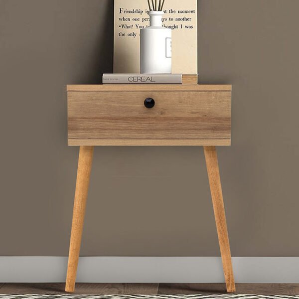 Κομοδίνο Pauline Megapap μελαμίνης χρώμα pine oak 45x35x61εκ. - Image 4