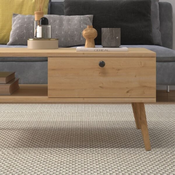 Τραπεζάκι σαλονιού Napoli Megapap χρώμα oak 90x50x44εκ. - Image 2