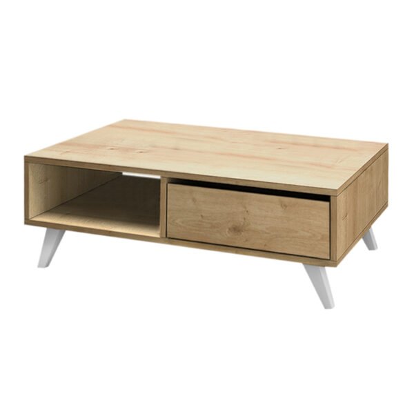 Τραπεζάκι σαλονιού Aster Megapap από μελαμίνη χρώμα sonoma 120x56x40εκ. - Image 3