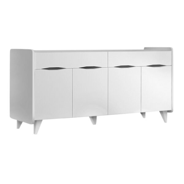 Μπουφές μελαμίνης Sila Megapap χρώμα λευκό 140x45x72εκ. - Image 3