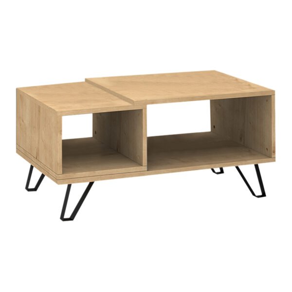 Τραπεζάκι σαλονιού Don Megapap μελαμίνης χρώμα sonoma 90x55x44εκ. - Image 3