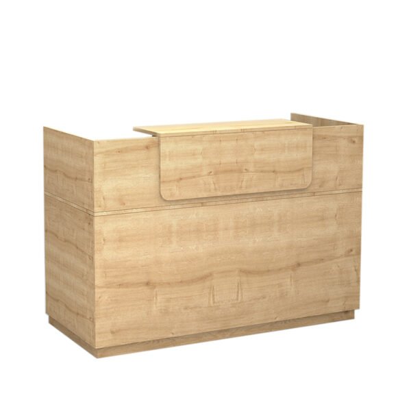 Γραφείο reception μελαμίνης Lemmon Megapap χρώμα sonoma 160x70x110εκ. - Image 3