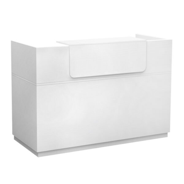 Γραφείο reception Lemmon Megapap χρώμα λευκό 160x70x110εκ. - Image 3