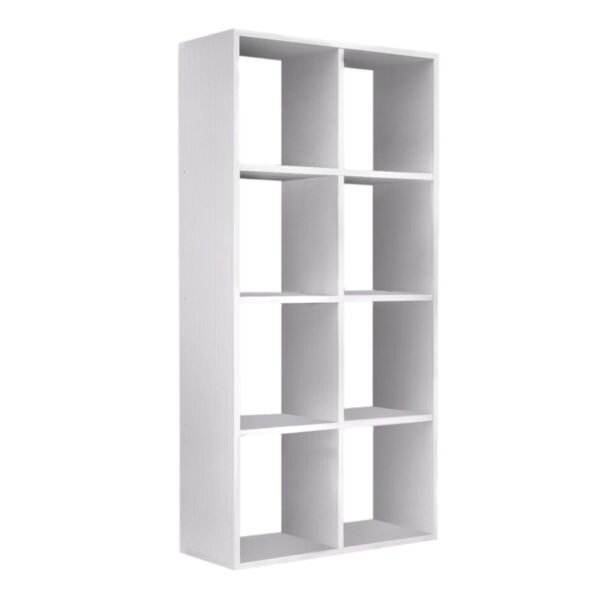 Βιβλιοθήκη Anser Megapap χρώμα λευκό 69,8x29x142εκ. - Image 3