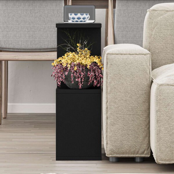 Βοηθητικό τραπεζάκι Homemania Megapap χρώμα μαύρο 60x20x60εκ. - Image 3