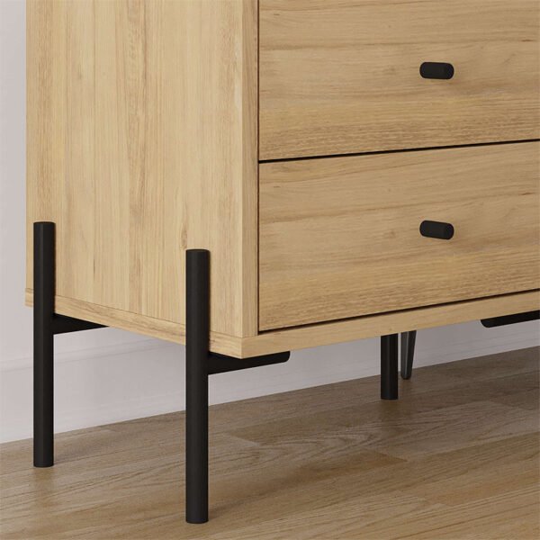 Κομοδίνο Malta Megapap χρώμα saphhire oak 49x35x52εκ. - Image 4
