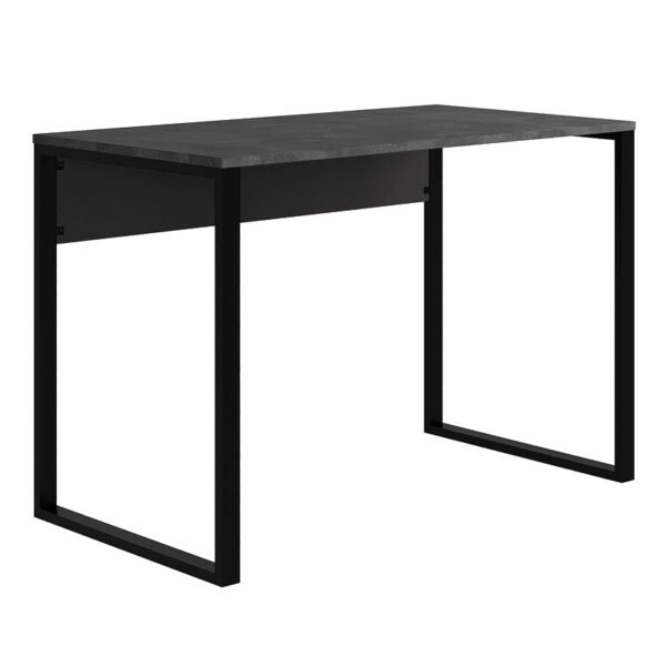 Γραφείο εργασίας Inna Megapap χρώμα γκρι ρετρό - silky black 110x60x75εκ. - Image 3