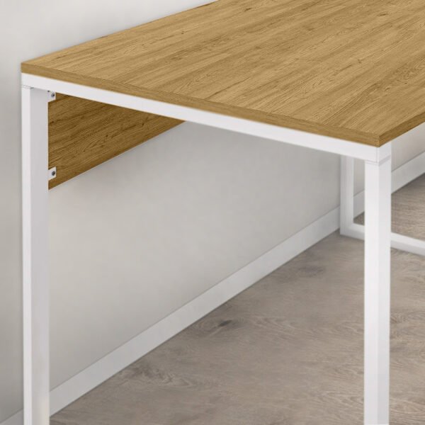 Γραφείο εργασίας Inna Megapap χρώμα sapphire oak - λευκό 110x60x75εκ. - Image 2
