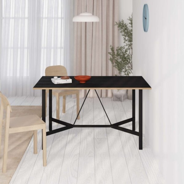Τραπέζι Adoro Megapap χρώμα μαύρο 140x80x75εκ. - Image 2