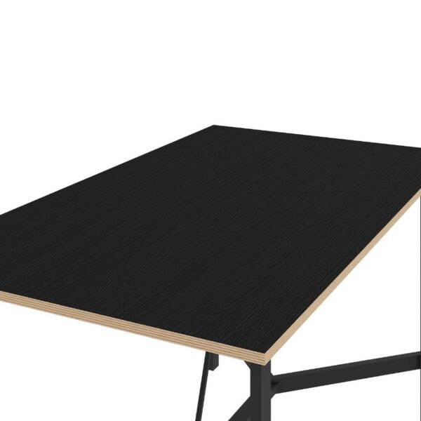 Τραπέζι Adoro Megapap χρώμα μαύρο 140x80x75εκ. - Image 4