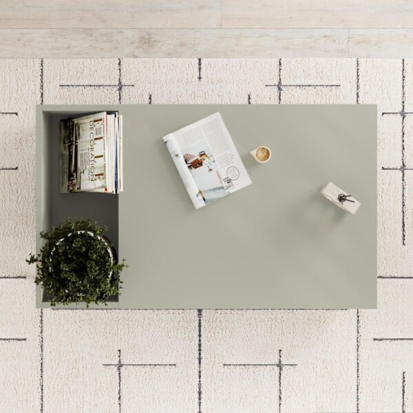 Τραπεζάκι σαλονιού Vena Megapap χρώμα ash green 100x60x42εκ. - Image 3