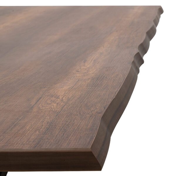 Τραπέζι Walter Megapap Mdf - μεταλλικό χρώμα καρυδί 160x80x75εκ. - Image 2