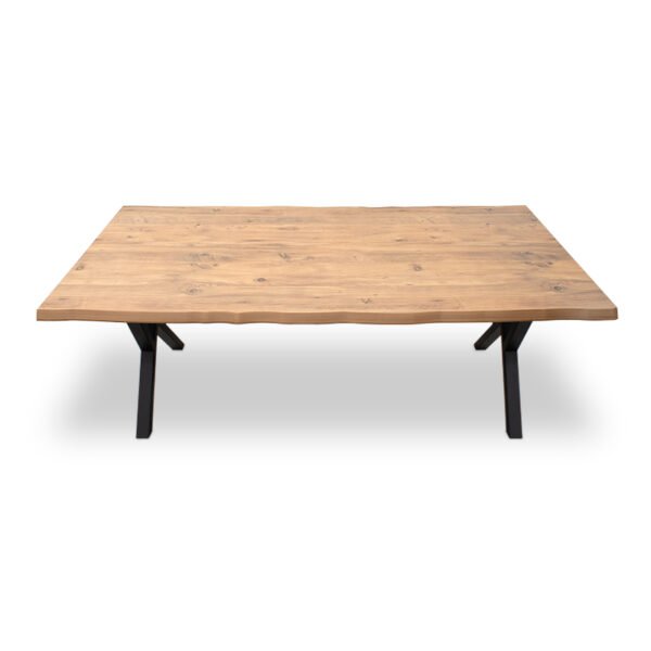 Τραπέζι Walter Megapap Mdf - μεταλλικό χρώμα ακακίας 200x100x75εκ. - Image 5