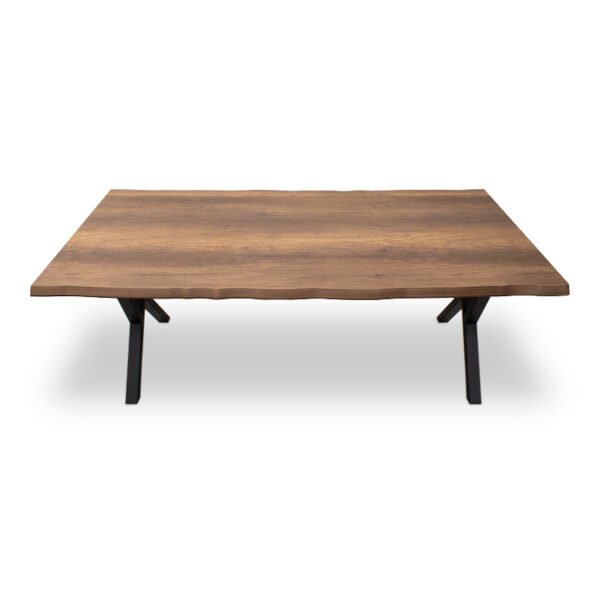 Τραπέζι Walter Megapap Mdf - μεταλλικό χρώμα καρυδί 200x100x75εκ. - Image 5