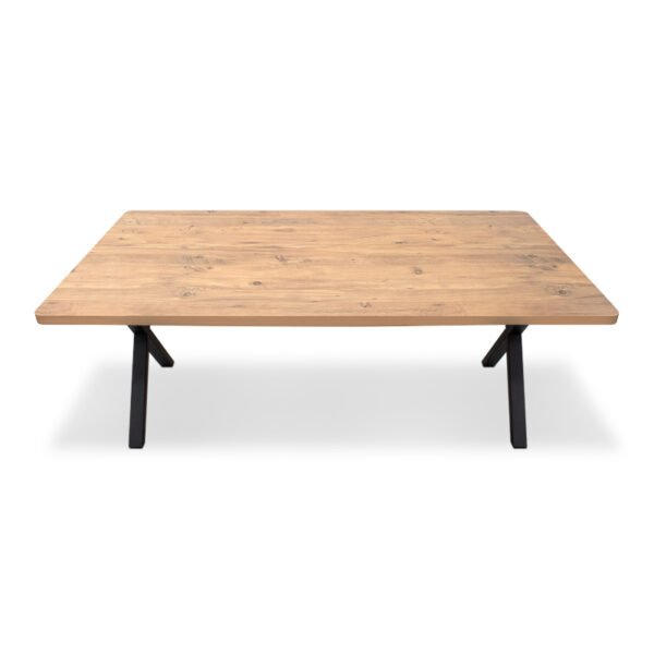 Τραπέζι Jeremy Megapap Mdf - μεταλλικό χρώμα ακακίας 200x100x75εκ. - Image 4