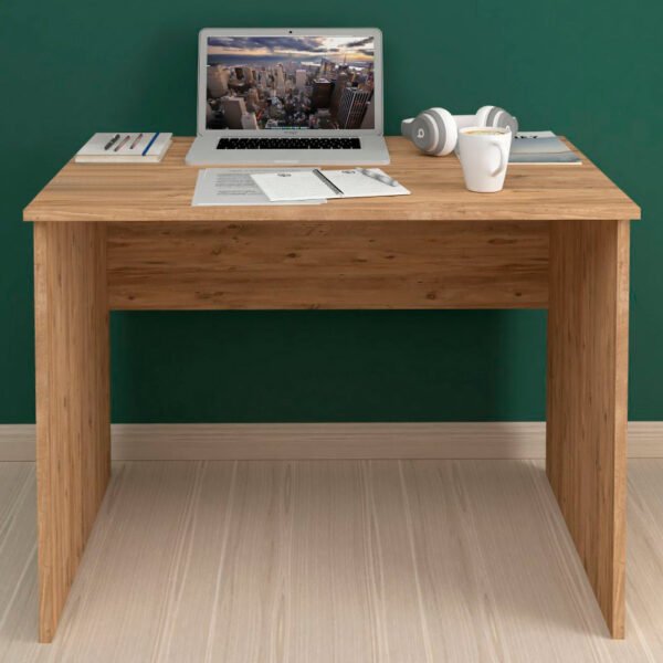Γραφείο εργασίας Kalen Megapap από μελαμίνη χρώμα pine oak 90x60x74εκ. - Image 3