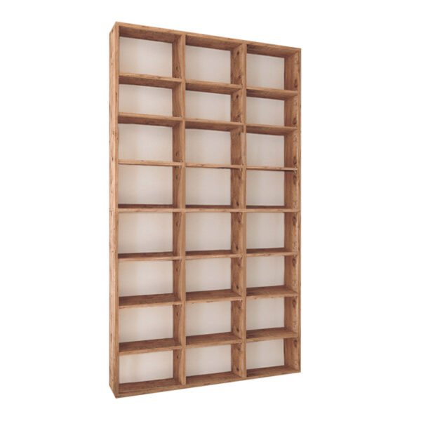 Βιβλιοθήκη μελαμίνης Fyodor Megapap χρώμα pine oak 102x16x178εκ. - Image 3