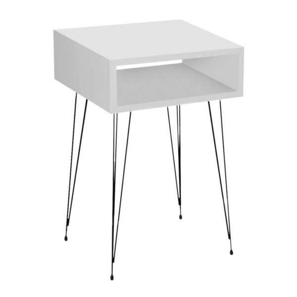 Κομοδίνο μελαμίνης Scott Megapap χρώμα λευκό 40x30x60εκ. - Image 3