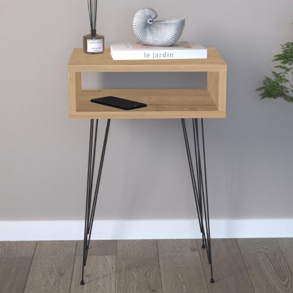 Κομοδίνο μελαμίνης Scott Megapap χρώμα sapphire oak 40x30x60εκ. - Image 2