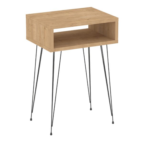 Κομοδίνο μελαμίνης Scott Megapap χρώμα sapphire oak 40x30x60εκ. - Image 3