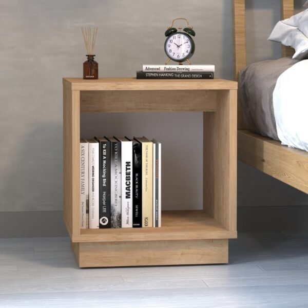 Κομοδίνο Gino Megapap χρώμα sapphire oak 40x35,3x45εκ. - Image 3