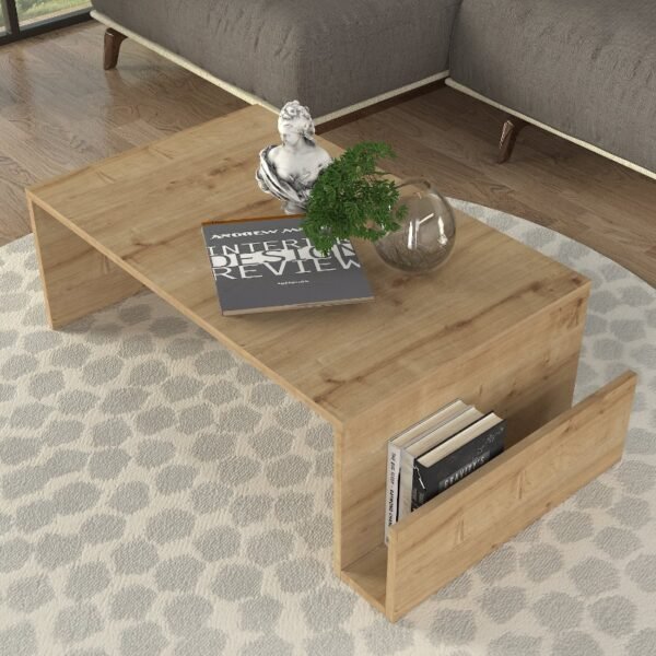 Τραπεζάκι σαλονιού Regnar Megapap χρώμα sapphire oak 100,6x55x31,8εκ. - Image 2
