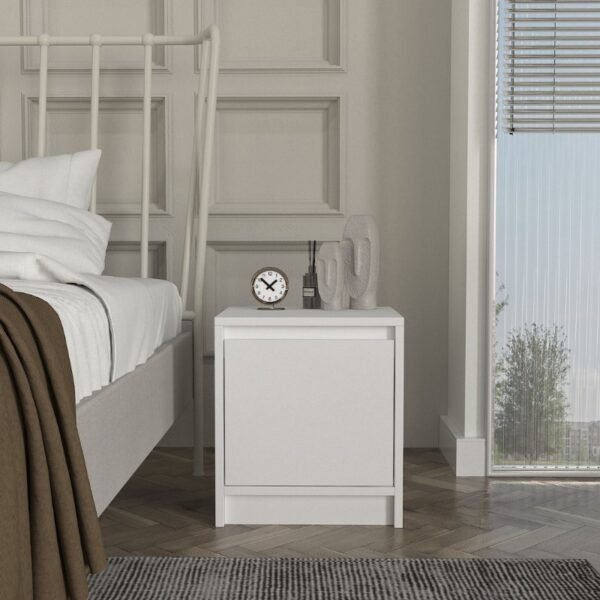 Κομοδίνο Conve Megapap χρώμα λευκό 40x35x45εκ. - Image 2