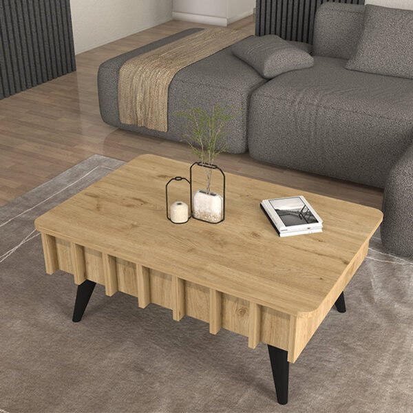 Τραπεζάκι σαλονιού Gemma Megapap χρώμα sepet oak 90x59,6x36,8εκ. - Image 2