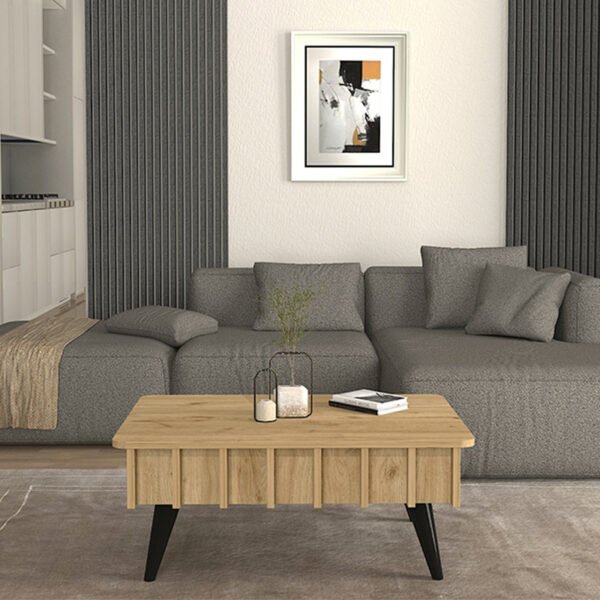 Τραπεζάκι σαλονιού Gemma Megapap χρώμα sepet oak 90x59,6x36,8εκ. - Image 3