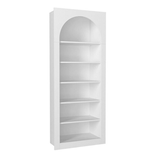 Βιβλιοθήκη Voila Megapap χρώμα λευκό 74x35x180εκ. - Image 5