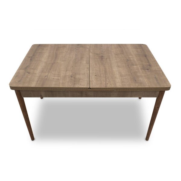 Τραπέζι Bruno Megapap επεκτεινόμενο από MDF/ ξύλο χρώμα ανοιχτό καρυδί 130/168x80x77εκ. - Image 5