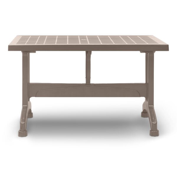 Τραπέζι πολυπροπυλενίου Callan Megapap χρώμα cappuccino 140x80x73εκ. - Image 3