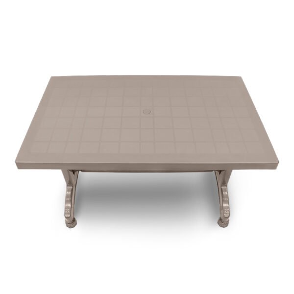 Τραπέζι πολυπροπυλενίου Callan Megapap χρώμα cappuccino 140x80x73εκ. - Image 4