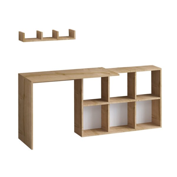 Γραφείο εργασίας Blake Megapap χρώμα φυσικό οξιάς 145x45x74εκ. - Image 3