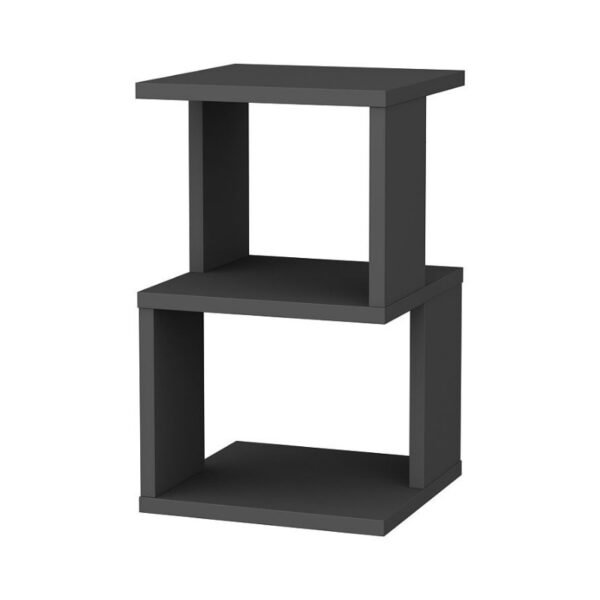 Κομοδίνο Carter Megapap χρώμα ανθρακί 29,6x29,6x49,4εκ. - Image 4