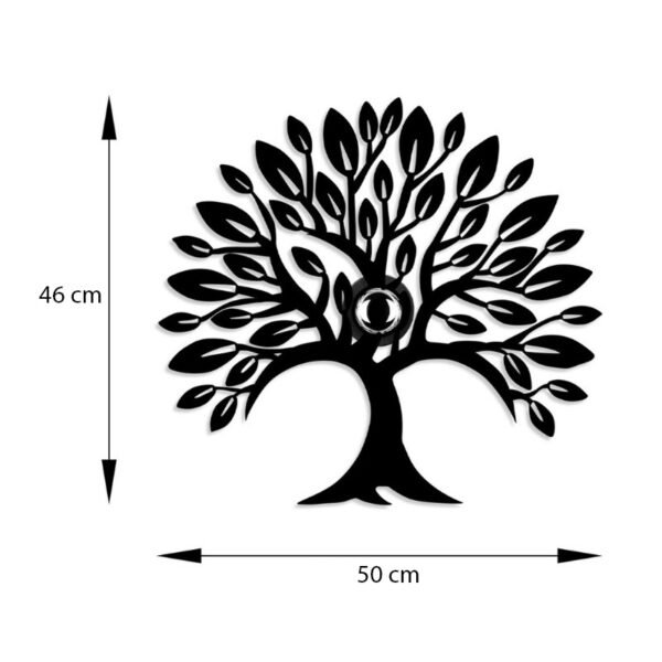 Απλίκα τοίχου Tree Megapap E27 μεταλλική χρώμα μαύρο 50x9x46εκ. - Image 4