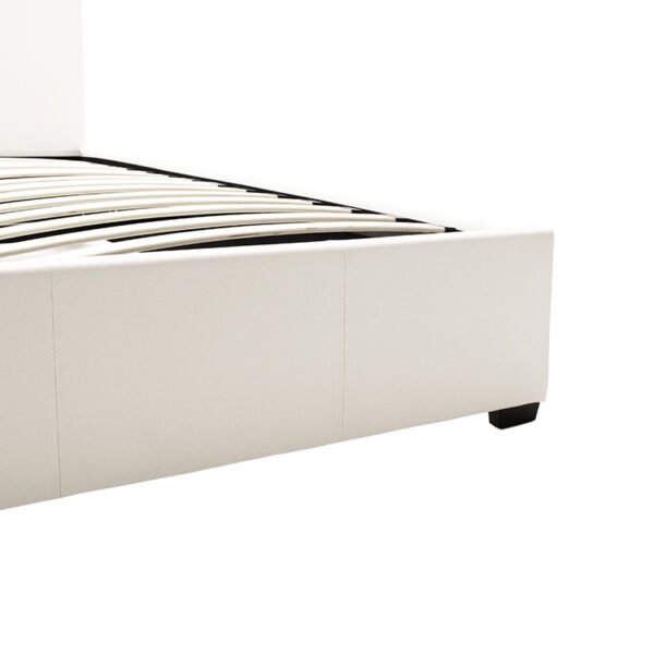 Κρεβάτι Norse pakoworld  pu λευκό με αποθηκευτικό χώρο 160x200εκ - Image 5