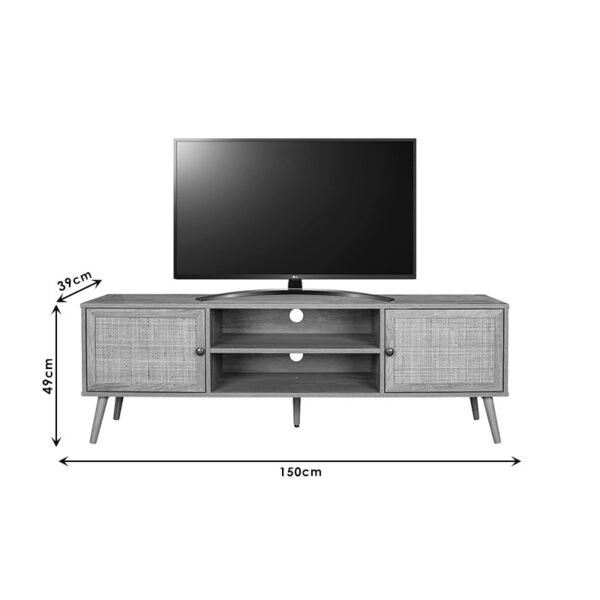 Έπιπλο τηλεόρασης Oslo pakoworld sonoma 150x39x49εκ - Image 5