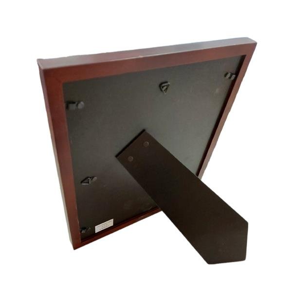 Κορνίζα walnut-ύφασμα 25,5x30x2εκ.