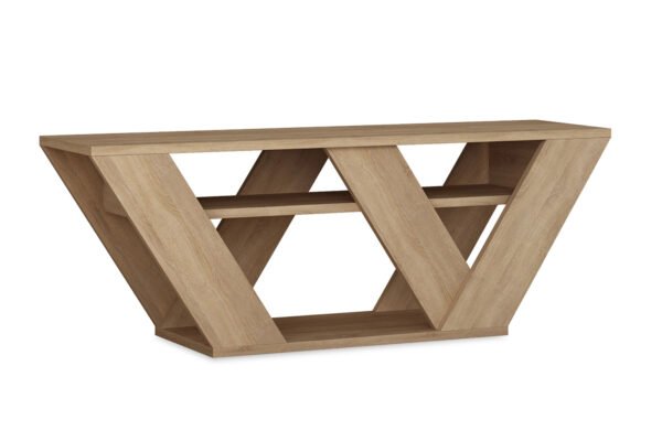 Έπιπλο τηλεόρασης Pipralla pakoworld φυσικό 110x30x40εκ - Image 2