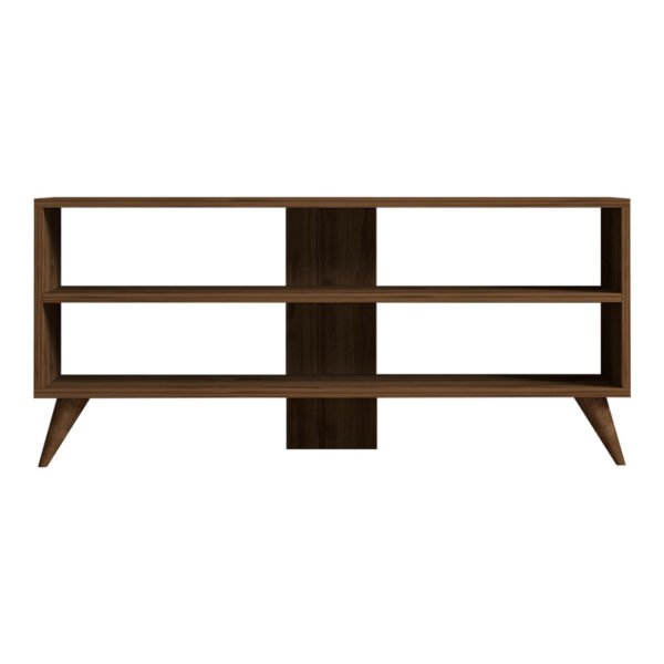 Έπιπλο τηλεόρασης Prestige pakoworld σε καρυδί απόχρωση 120x29,6x50εκ - Image 4