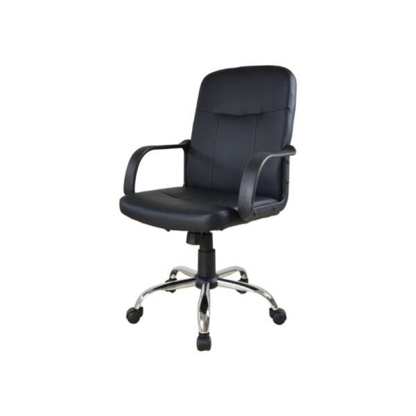 Καρέκλα γραφείου τροχήλατη Nextdeco ASSOS μαύρη Υ96-86x50x60εκ - Image 2
