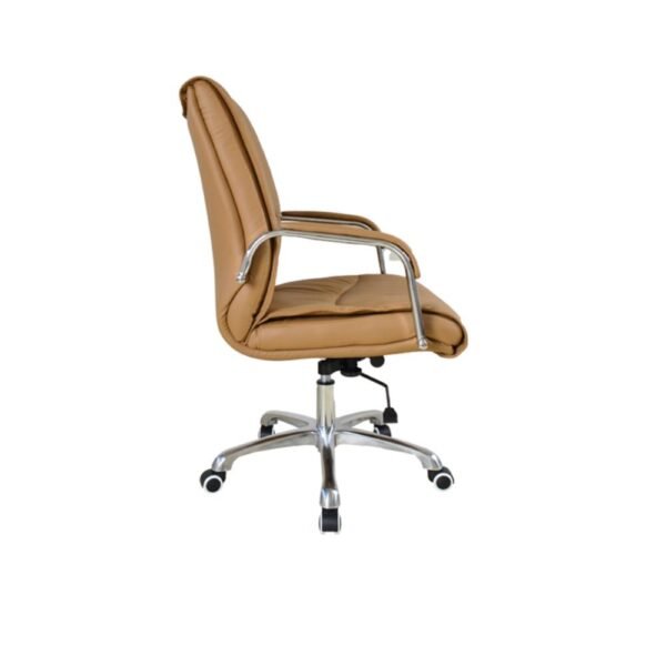 Καρέκλα γραφείου διευθυντική τροχήλατη Nextdeco Beluga camel Υ114-106x50x76εκ - Image 2