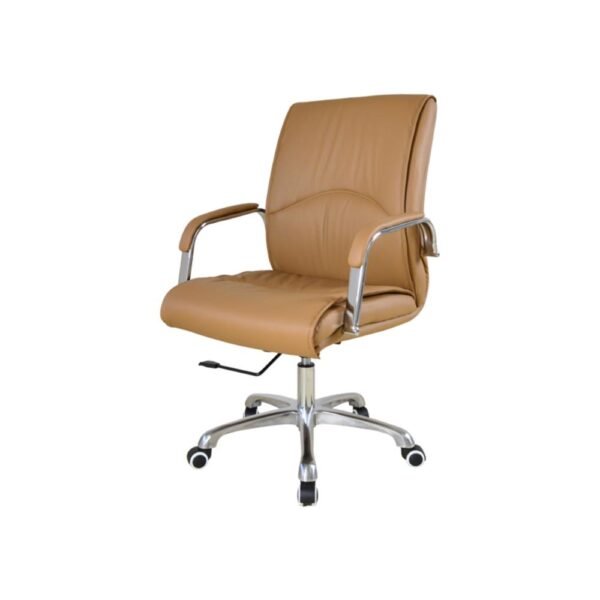 Καρέκλα γραφείου διευθυντική τροχήλατη Nextdeco Beluga camel Υ114-106x50x76εκ - Image 5